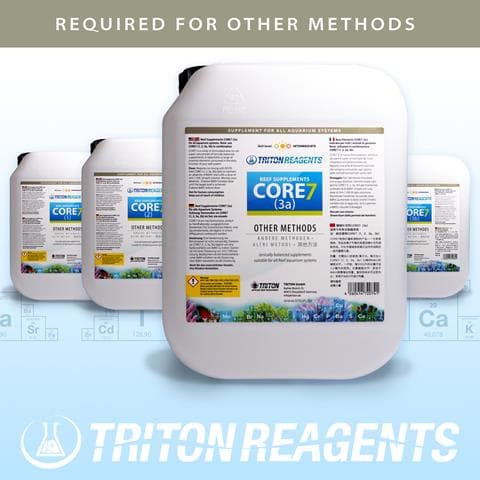 Triton SET Core7 Reef Supplements Großgebinde 4x5Liter (flüssig) für andere Methoden